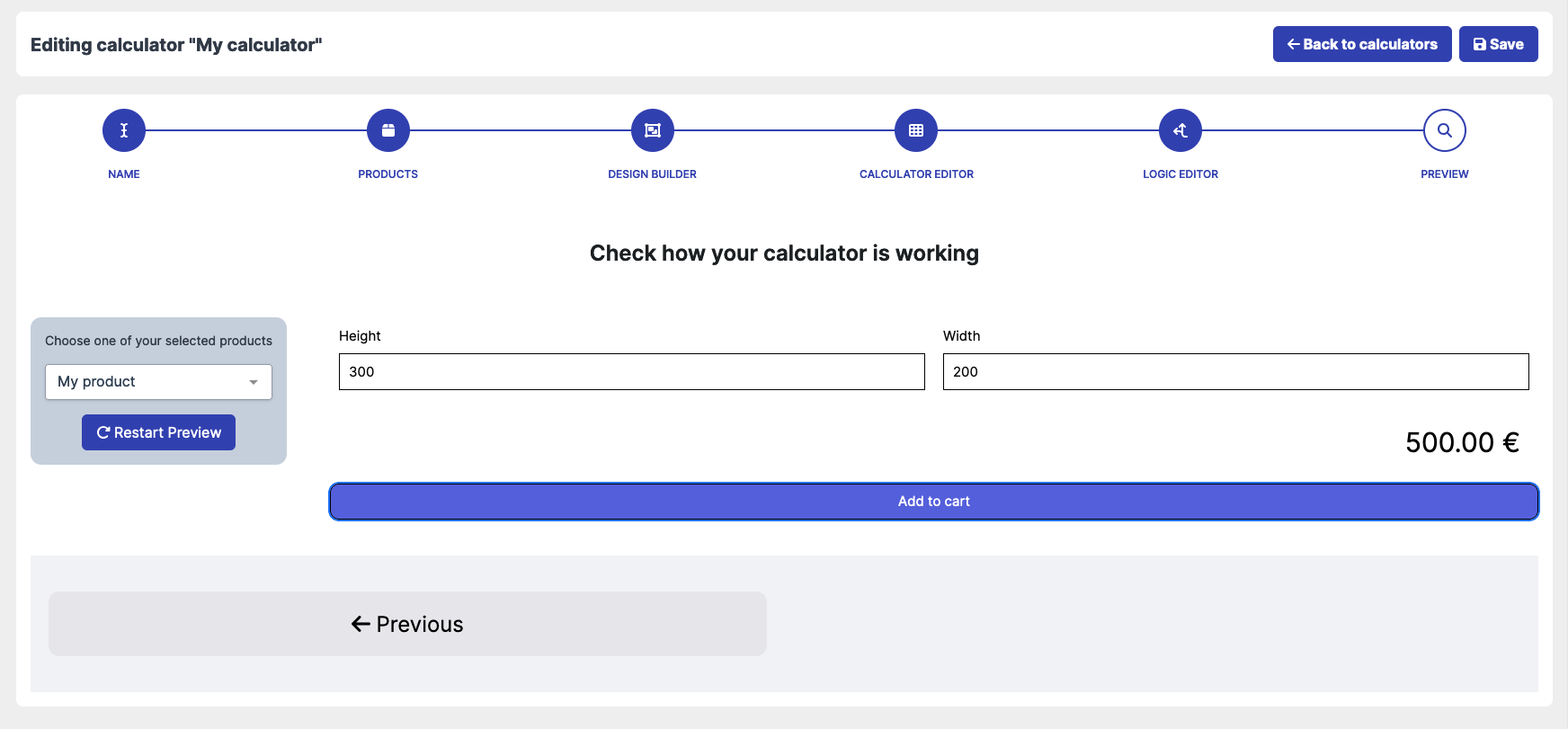 Calcura Design Builder