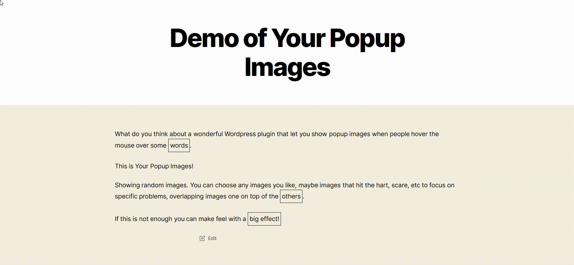 Your Popup Images - Demo