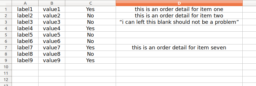 List Input Items Field